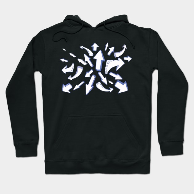 Sketched Arrows Hoodie by THP Creative